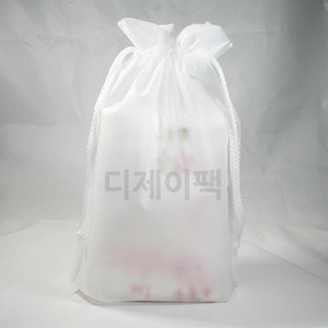 나시지 비닐 복주머니(백색 끈) 23x33+4 (100장)
