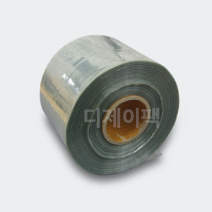 PVC수축비닐 0.03T 비닐원단(두겹 튜브형) 다양한사이즈 (1롤)
